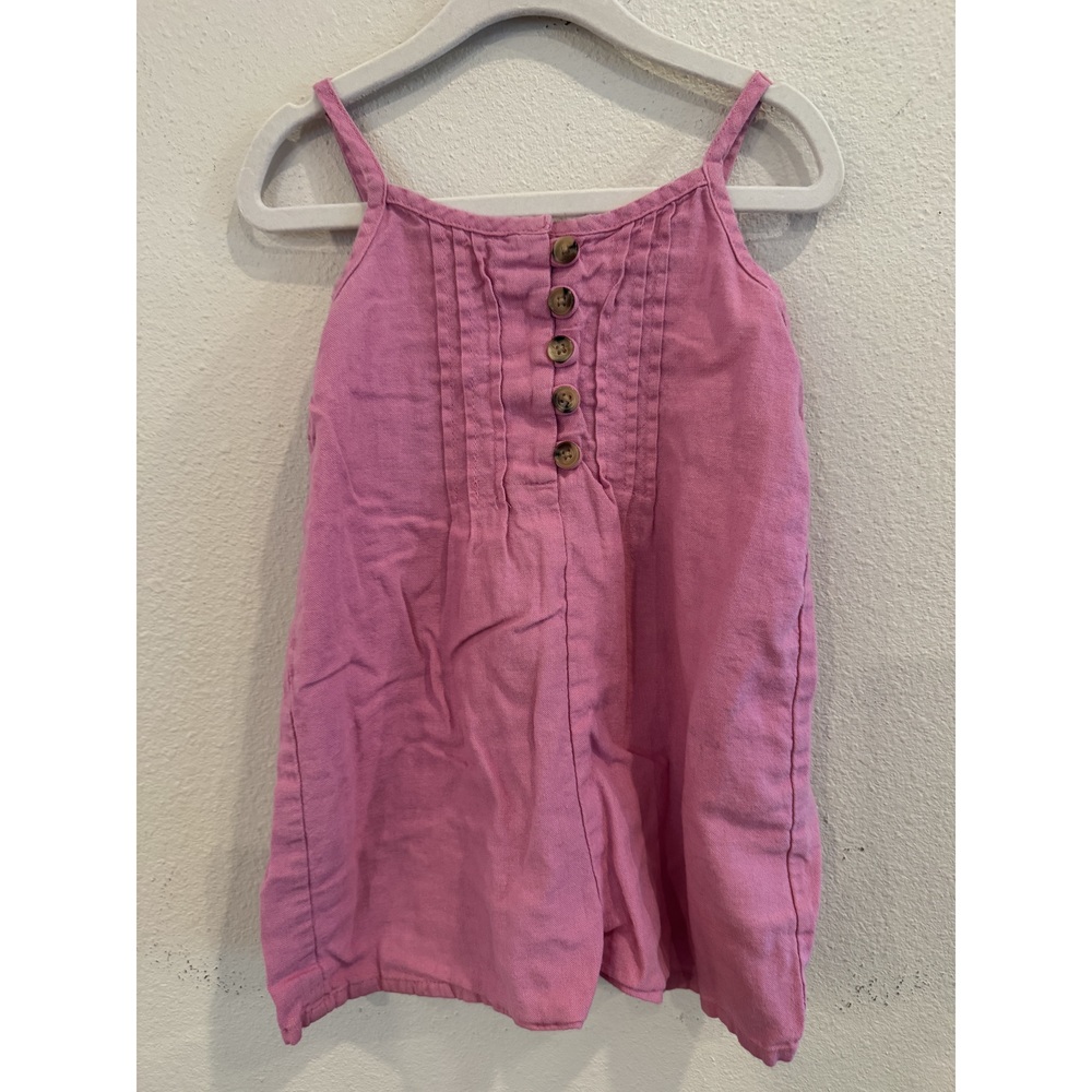 Cotton On Kids Pink Button Front Dress Size 5
